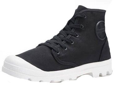Ботинки ULEEMARK High-top Fashion Tooling Shoes (Черный-Белый/Black-White) 