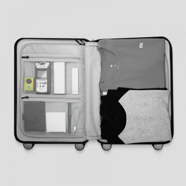 Чемодан 90 Points Seven Bar Suitcase 20 (Black/Черный) - 4