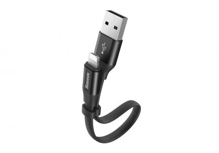 Кабель USB BASEUS Two-in-one Portable, USB - MicroUSBLightning, 2А, 23 см, черный - 6