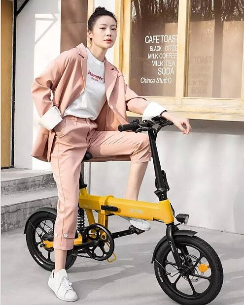 Электровелосипед Cкладной HIMO Z16 Electric Bicycle (Yellow/Желтый) - 5