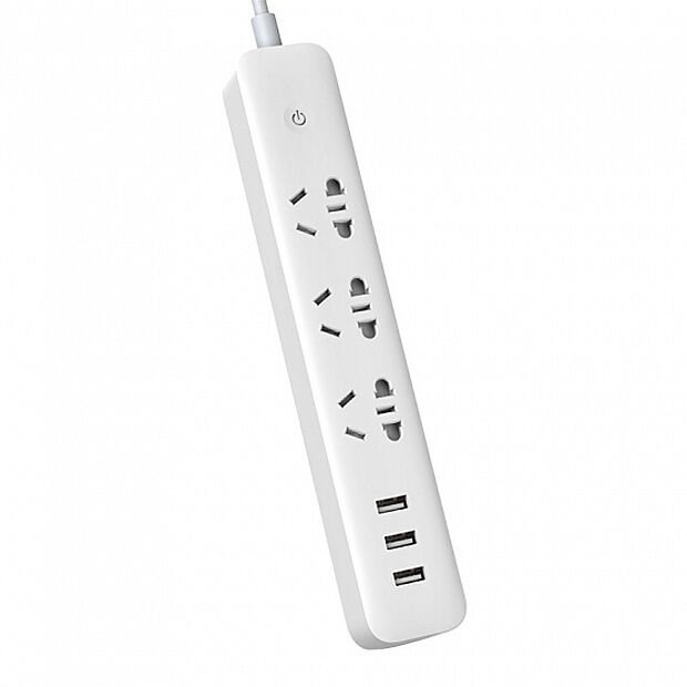 Сетевой удлинитель Xiaomi Mi Power Strip With Wi-Fi Sockets 3 USB (White/Белый) - 1