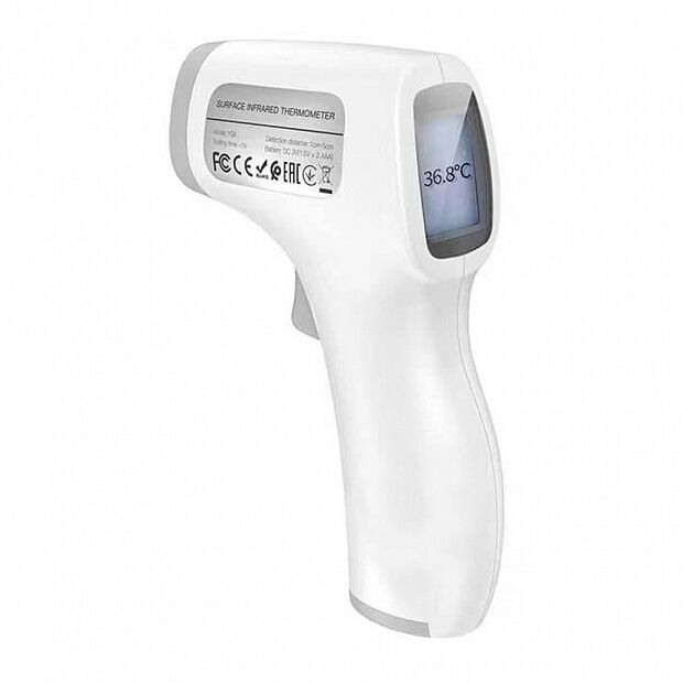 Бесконтактный инфракрасный термометр Hoco Premium YQ6 (White/Белый) - 1