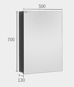 Подвесная полка Dabai & Yeelight Smart Beauty Mirror Cabinet Single Door Shelf (Grey/Серый) - 2